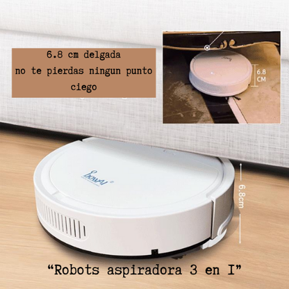 Robot Aspiradora Inteligente 3 En 1