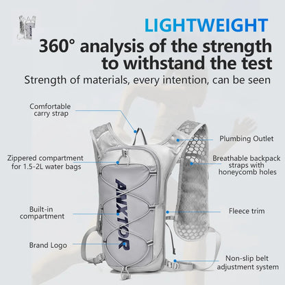 NEW Trail Running-ultra-light 5L Backpack, Running Hydration Vest, Marathon Can be used with 1.5L 500ML water bag.