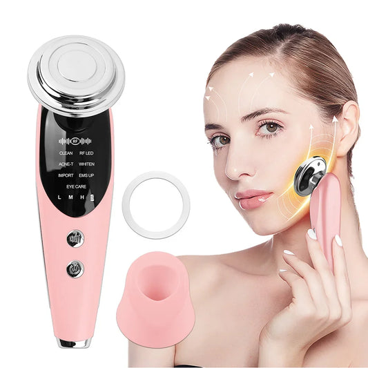Dispositivo de Estiramiento Facial 7 en 1, masajeador Facial de microcorriente EMS RF para rejuvenecimiento de la piel- skin care